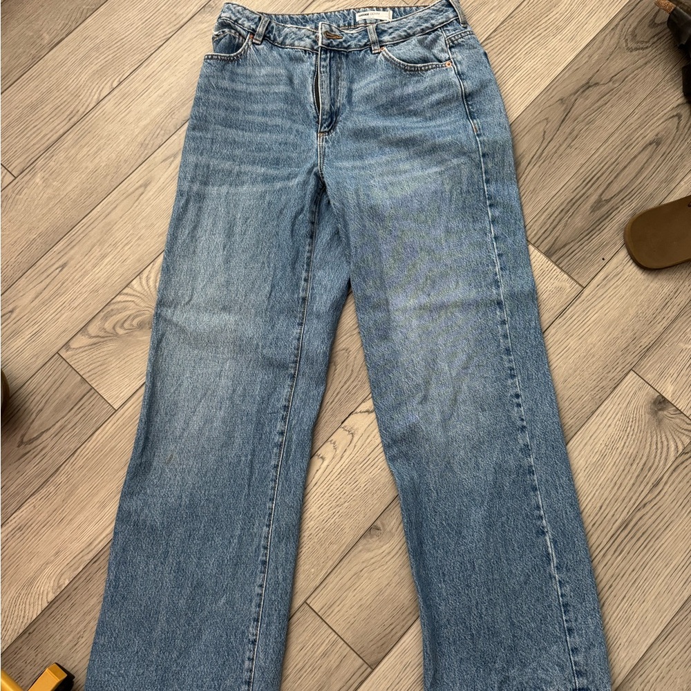 Garage Light Blue Straight Leg Jeans